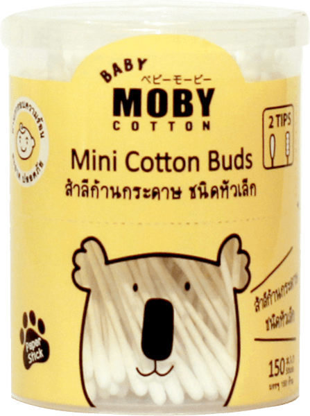 Bông tăm Moby cỡ nhỏ150que/hộp