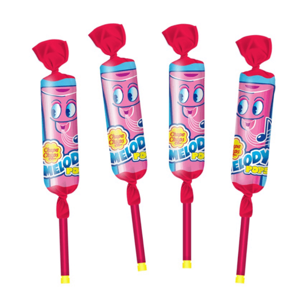 Combo 2 Kẹo Mút Chupa Chups Cây Còi Thổi Hương Dâu (4 Que x 15g)