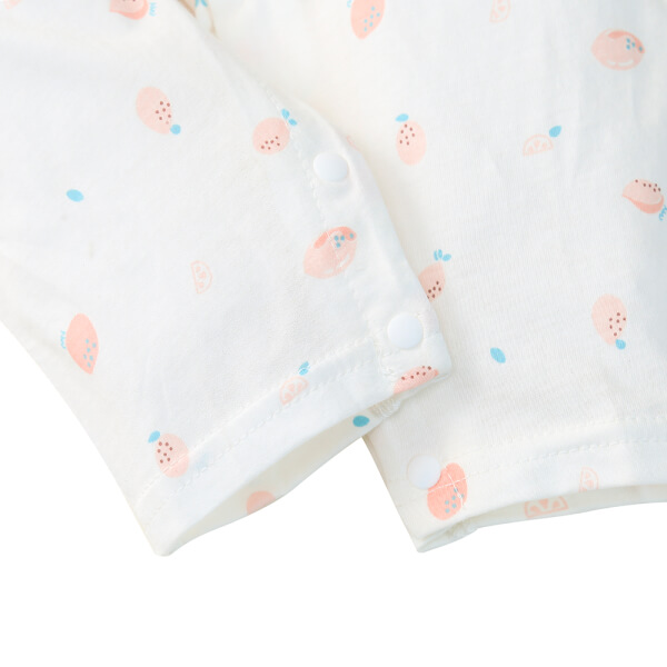 Bodysuit SS dài vải Cotton, Animo I1221012 (0-12M,Trắng)