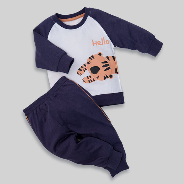 Bộ bé trai dài, bst bé dần Animo B1221017 (6M-3Y, Xanh)