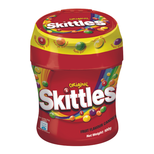 Kẹo trái cây Skittles Hũ 100g