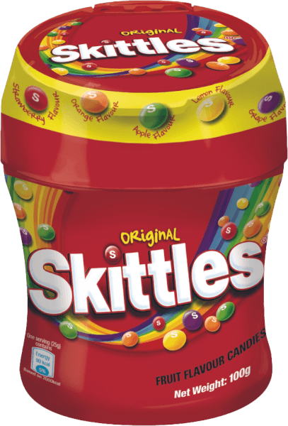 Kẹo trái cây Skittles Hũ 100g