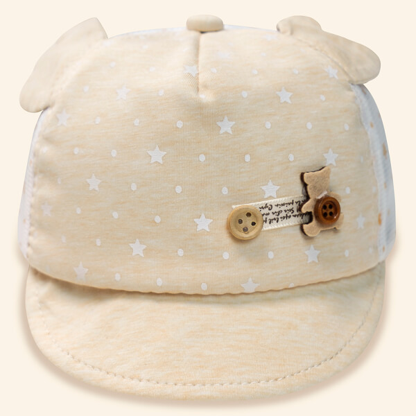 Nón bé gái Animo A2110_JK015 (0-12M, Vàng nhạt)