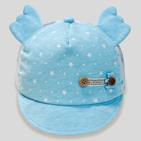 Nón bé gái Animo A2110_JK015 (0-12M, Xanh)