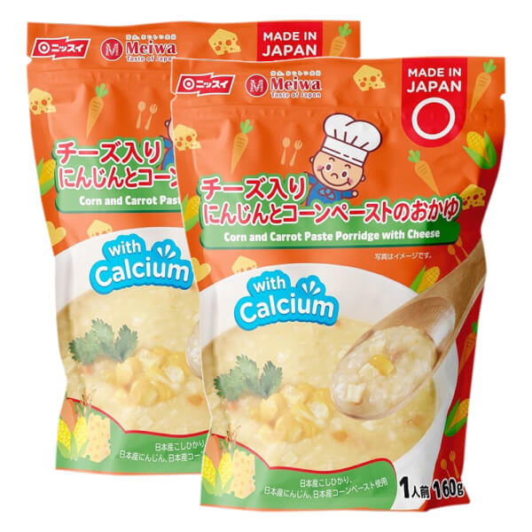 Combo 2 Cháo tươi Meiwa vị bắp, cà rốt, phô mai