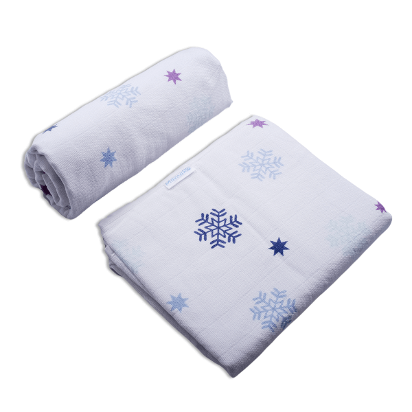 Khăn đa năng sợi tre Mamaru 120x120cm (Combo 2 cái)