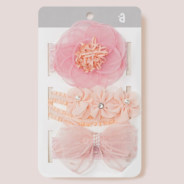 Set băng đô cho bé 3 món Animo A2110_JK027 (Hồng)