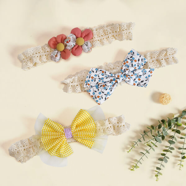 Set băng đô cho bé 3 món Animo A2110_JK024 (Vàng nhạt)