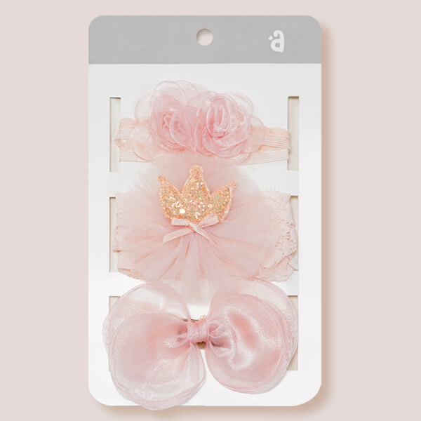 Set băng đô cho bé 3 món Animo A2110_JK020 (Hồng)