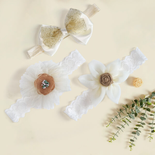 Set băng đô cho bé 3 món Animo A2110_JK019 (Vàng nhạt)