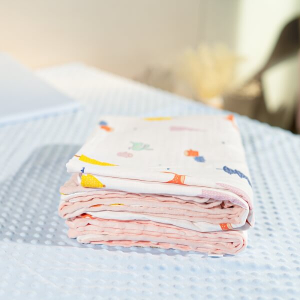 Chăn xô 2 lớp cho bé Animo B2204_MN003 (75*100cm, Hồng)