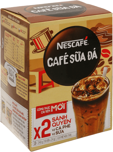 NESCAFE Cà Phê Sữa Đá Hộp 10x24g