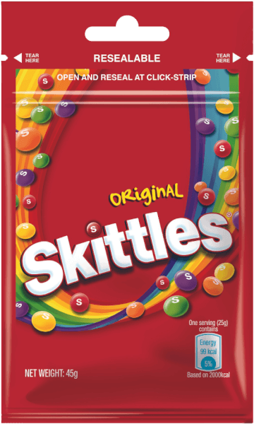 Kẹo trái cây Skittles Gói 45g