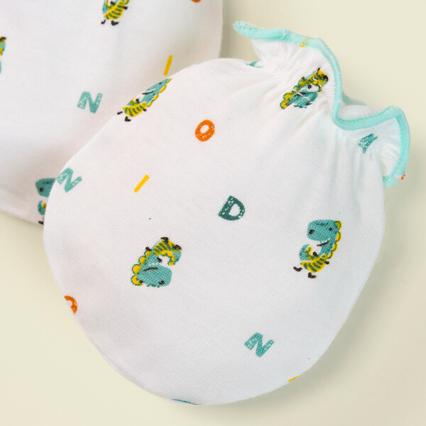 Bao tay sơ sinh thun 2 đôi Animo I0122022 (NB,Xanh ngọc)