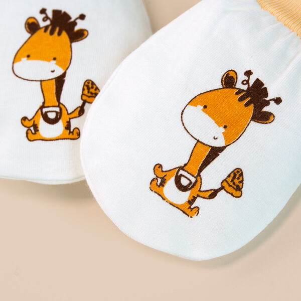 Bao tay sơ sinh bo 2 đôi Animo I0122023 (NB,Cam)