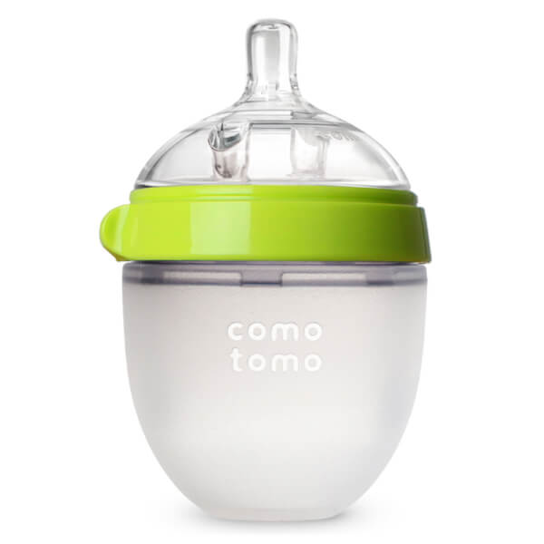 Bình sữa silicone Comotomo 150ml - Xanh