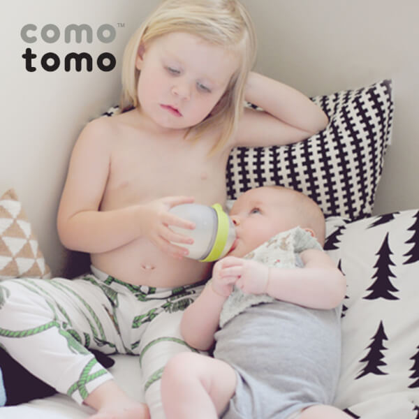 Bình sữa silicone Comotomo 150ml - Xanh