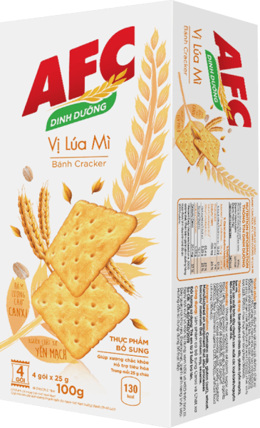 Bánh Cracker AFC Dinh Dưỡng vị Lúa mì