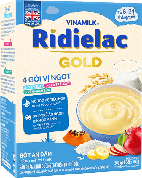  Bột ăn dặm Ridielac Gold 3 Vị Ngọt HG 200g