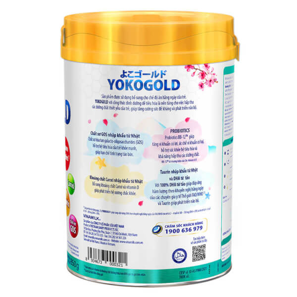 Combo 2 lon Sữa Vinamilk Yoko Gold 3 850g (2-6 tuổi)