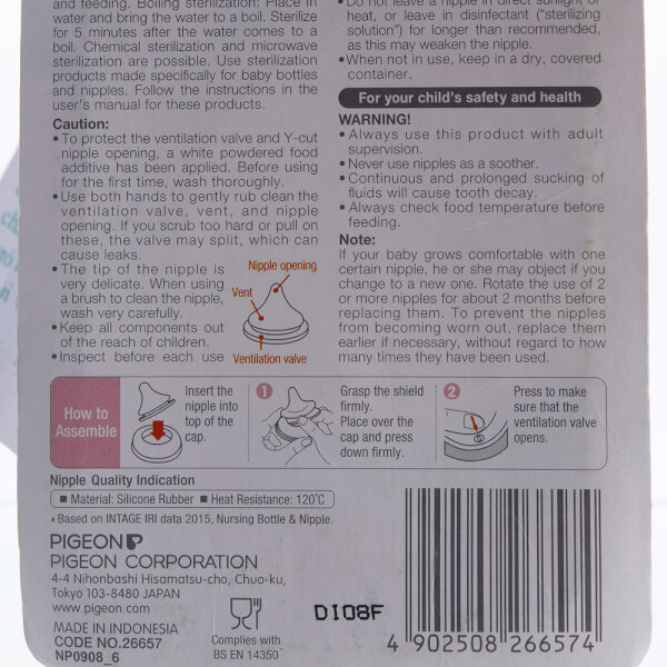 Núm Vú Silicon Siêu Mềm Plus Nhật Bản (M)