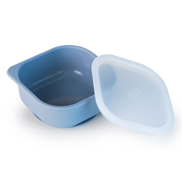 Chén ăn dặm silicone chống trượt Edison (Xanh)