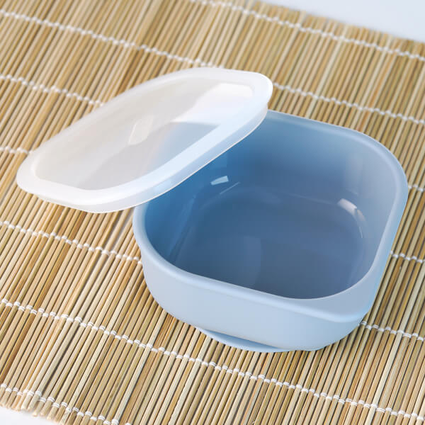 Chén ăn dặm silicone chống trượt Edison (Xanh)