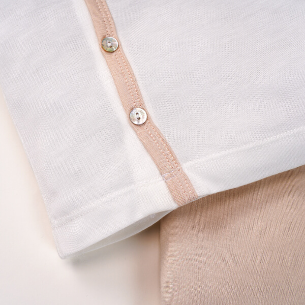 Bộ sơ sinh tính năng ngắn, vải lưới Animo I0322017 (0-12M,Beige)