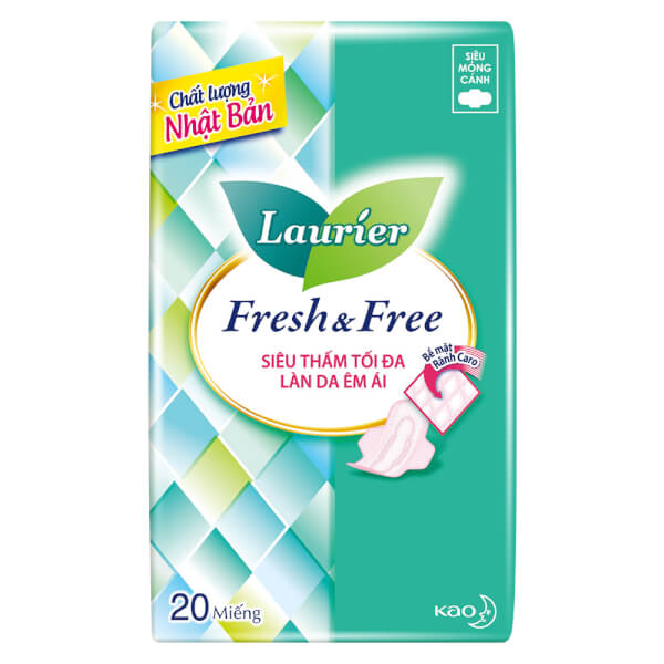 BVS Laurier Fresh&Free Siêu Mỏng Cánh 20M