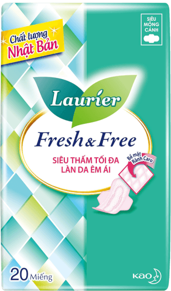 BVS Laurier Fresh&Free Siêu Mỏng Cánh 20M