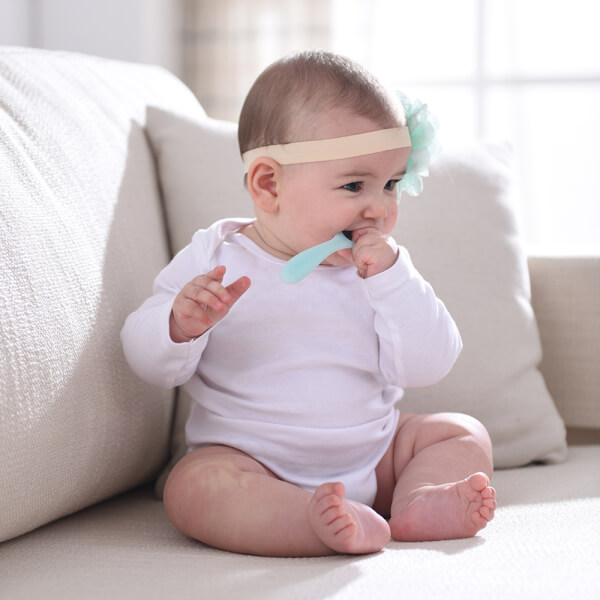 Bộ 2 muỗng silicone Mombella (Xanh)