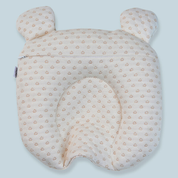 Gối nằm sơ sinh hỗ trợ đầu Animo B2202_DQ003 (PUB117C,Kem, Giao hoạ tiết ngẫu nhiên)