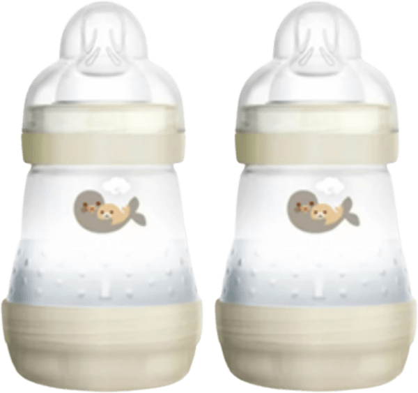 Combo 2 Bình sữa Mam Easy Start Anticolic (chống đầy hơi, 160ml, trắng kem)