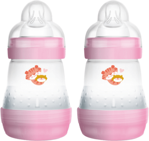 Combo 2 Bình sữa Mam Easy Start Anticolic (chống đầy hơi, 160ml, hồng)