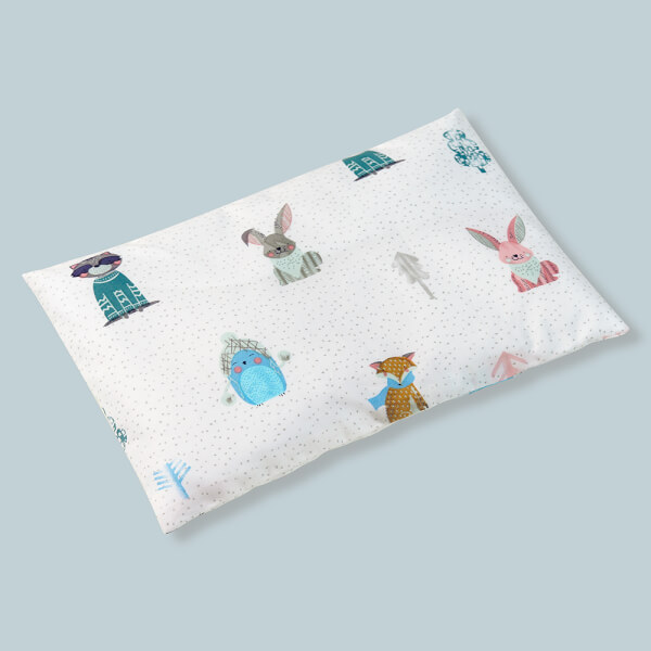 Gối nằm sơ sinh Animo B2203_HV018 (21x30cm,Trắng)