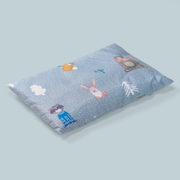 Gối nằm sơ sinh Animo B2203_HV017 (21x30cm,Xám)