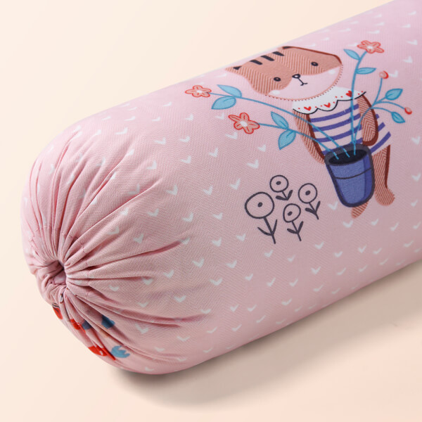 Gối ôm nhỏ cho bé Animo B2203_HV011 (17x38cm,Hồng)