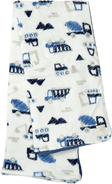 Chăn bông 2 lớp cho bé hình xe Animo B2203_NK005 (100x110cm,Xanh)