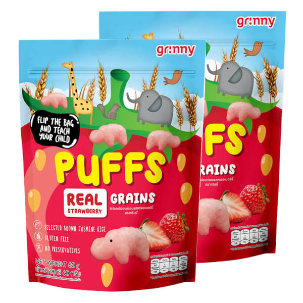 Combo 2 Bánh ăn dặm Grinny vị dâu