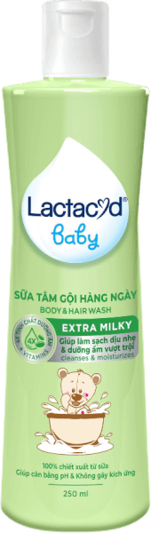 Sữa tắm gội Lactacyd Baby Extra Milky 250ml (Giao mẫu ngẫu nhiên)