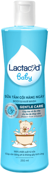 Sữa tắm gội Lactacyd Baby Gentle Care 250ml (Giao mẫu ngẫu nhiên)