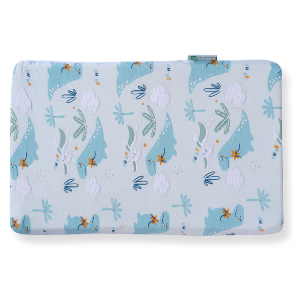 Gối cao su thiên nhiên Baby Lucky màu xanh