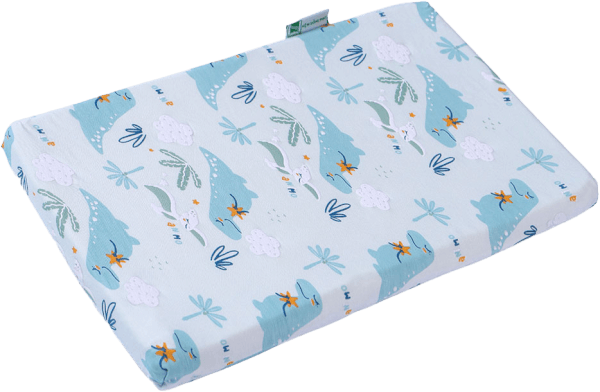 Gối cao su thiên nhiên Baby Lucky màu xanh