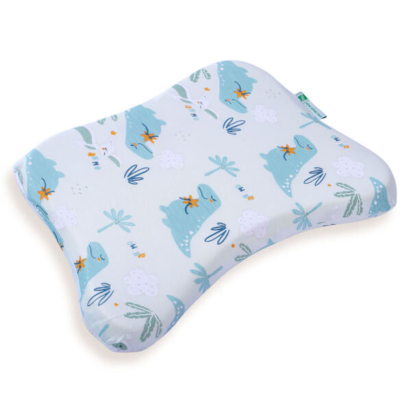 Gối cao su thiên nhiên Baby A màu xanh (Dorufoam)