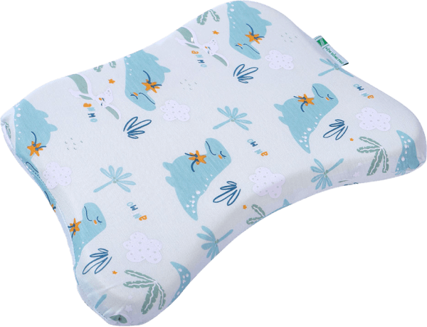 Gối cao su thiên nhiên Baby A màu xanh (Dorufoam)