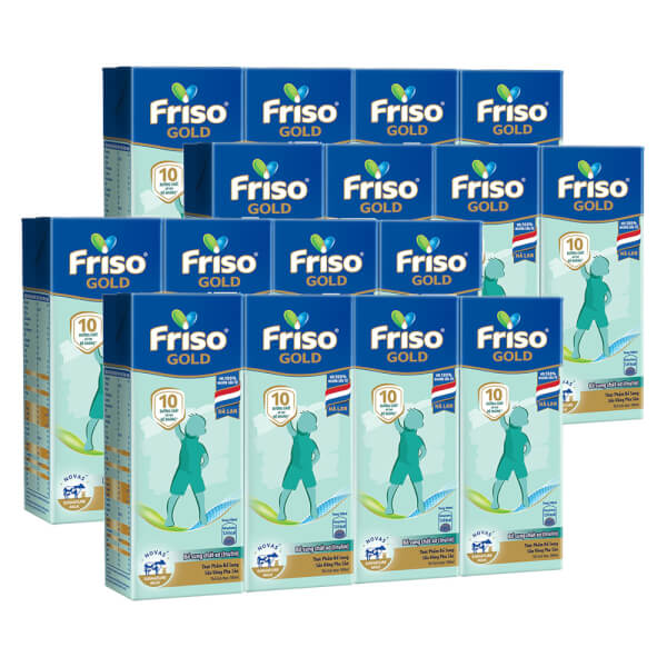 Combo 4 Sữa uống dinh dưỡng Friso Gold dành cho trẻ 1 tuổi trở lên - Lốc 4 hộp
