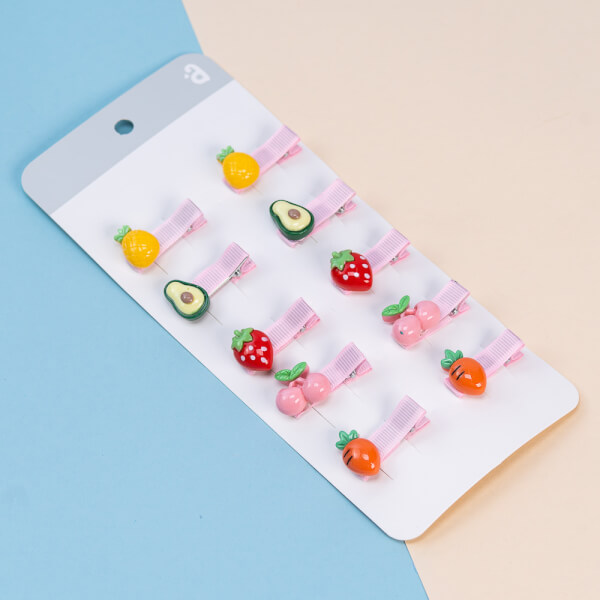 Set kẹp tóc cho bé 10 món Animo A2107_MN032 (Nhiều màu)