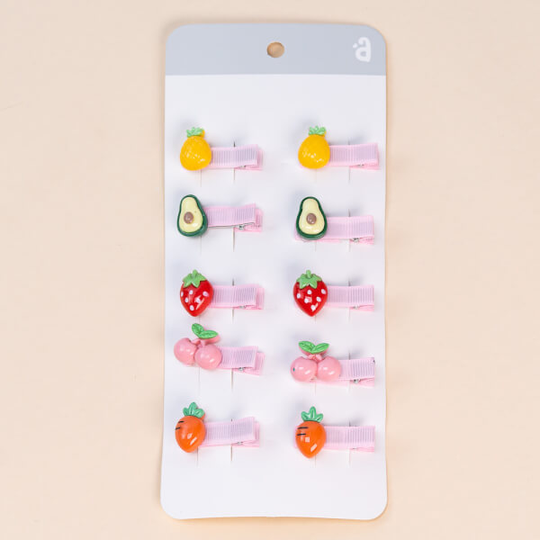 Set kẹp tóc cho bé 10 món Animo A2107_MN032 (Nhiều màu)