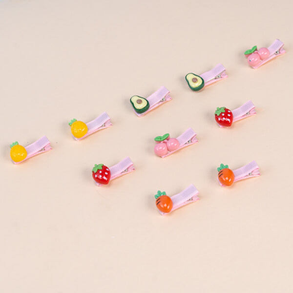 Set kẹp tóc cho bé 10 món Animo A2107_MN032 (Nhiều màu)