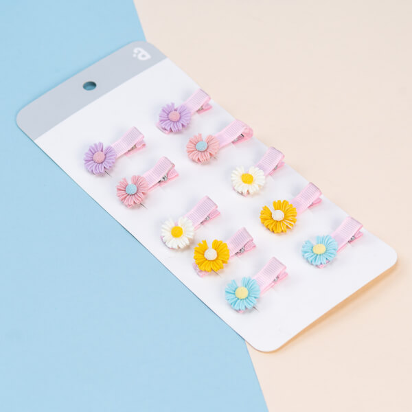 Set kẹp tóc cho bé 10 món Animo A2107_MN030 (Nhiều màu)